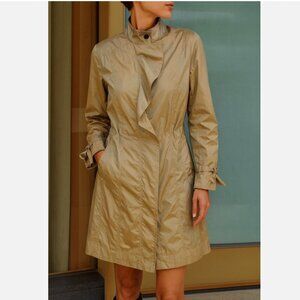 Ruffled Trench/Rain coat Cole Haan XS Tan/Beige